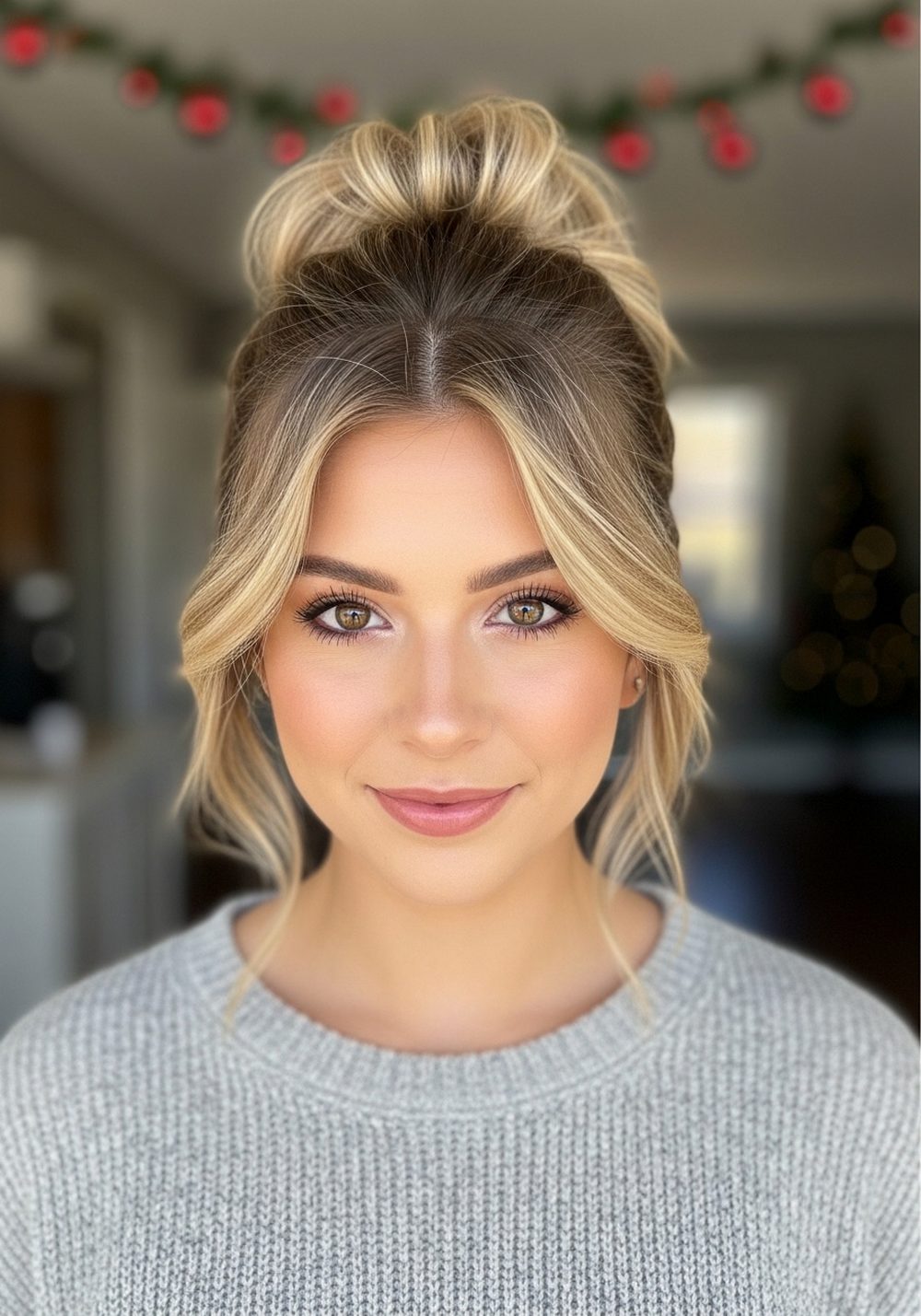 Textured Party French Twist Hairstyle