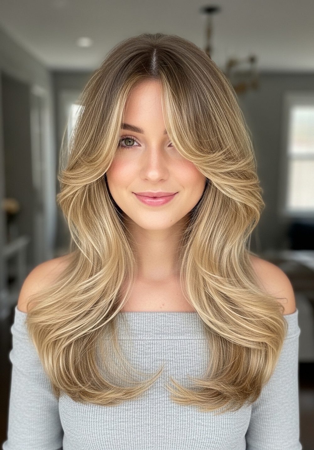 Textured Sandy Ribbon Hairstyle