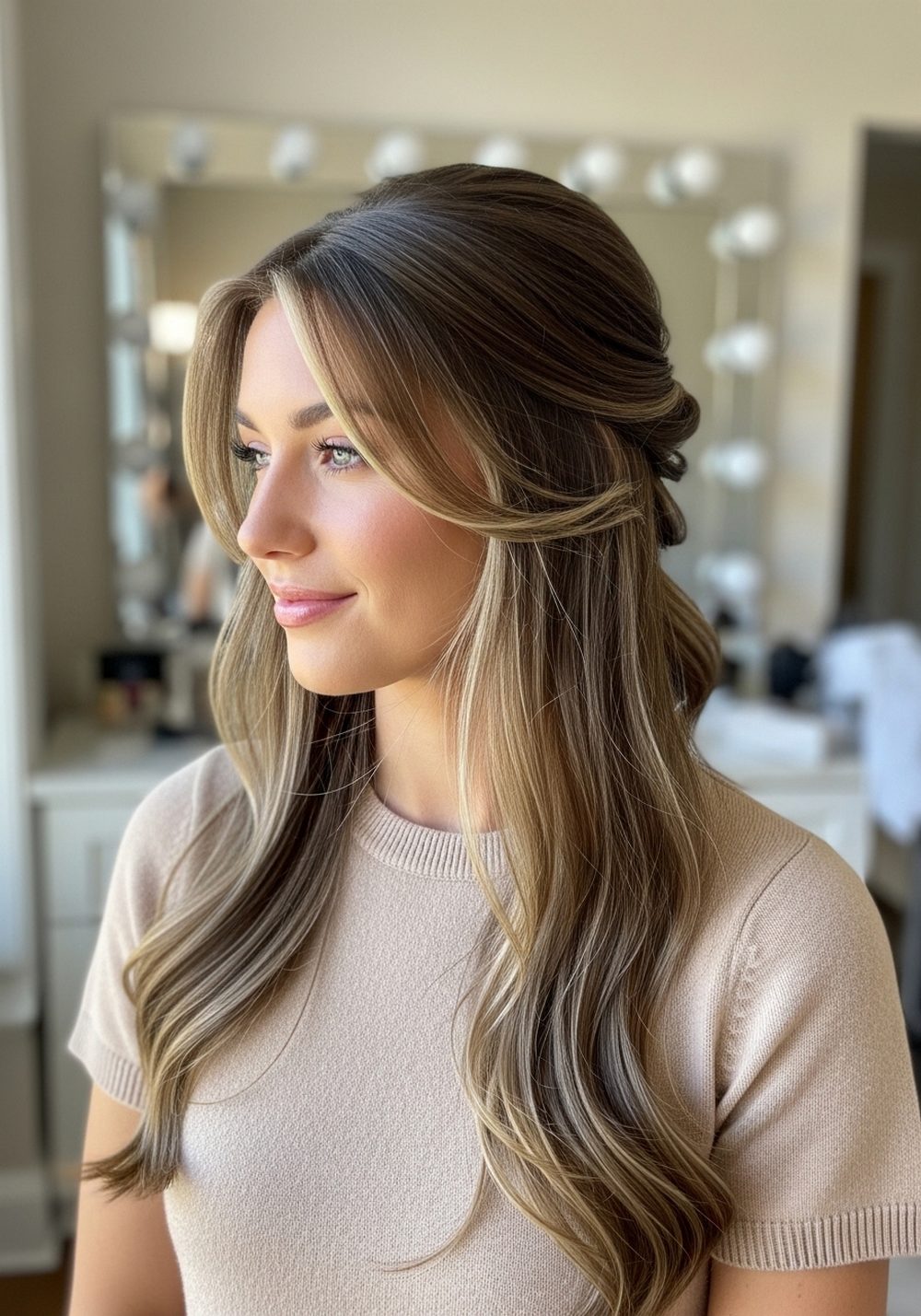 Wispy French Twist Updo Hairstyle