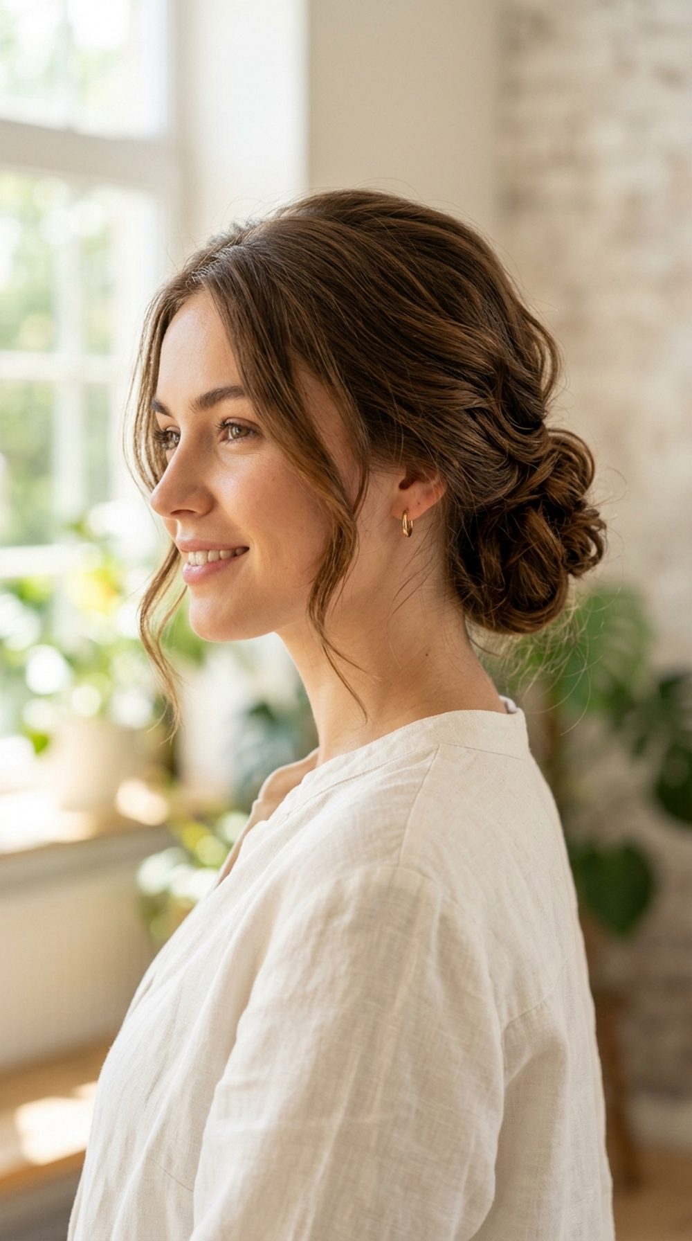 Soft Low Chignon Hairstyle