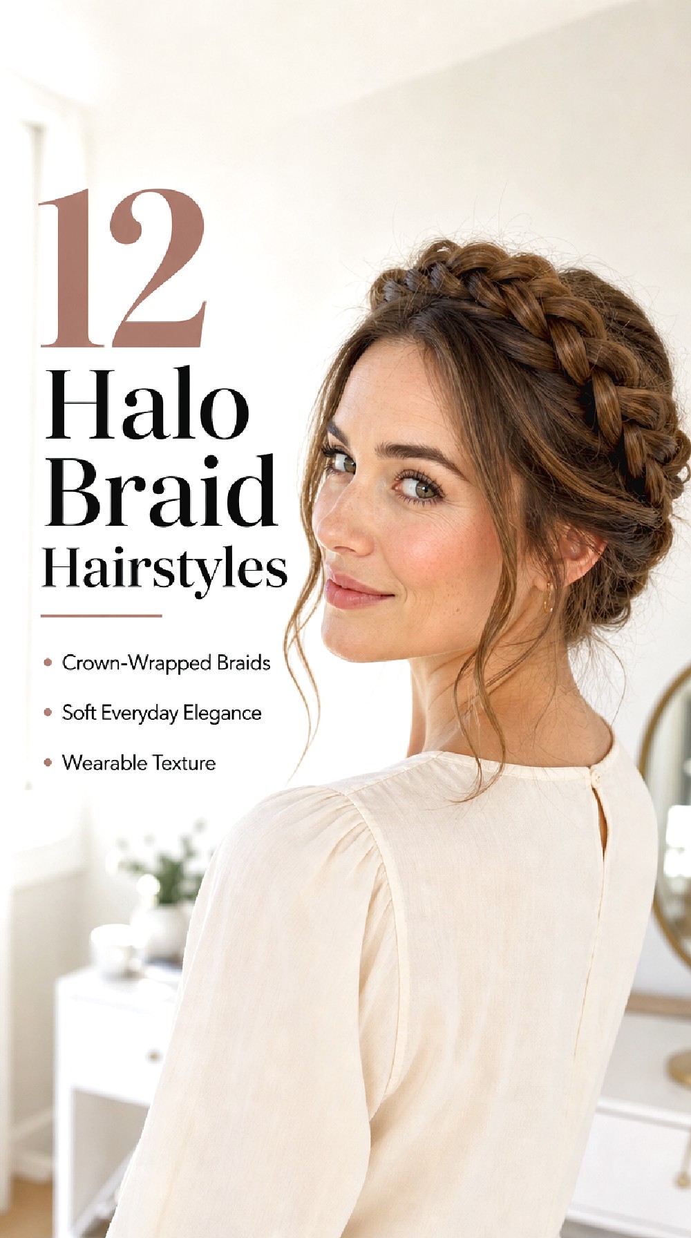 12 Halo Braid Hairstyles for a Beautiful Crown-Inspired Look