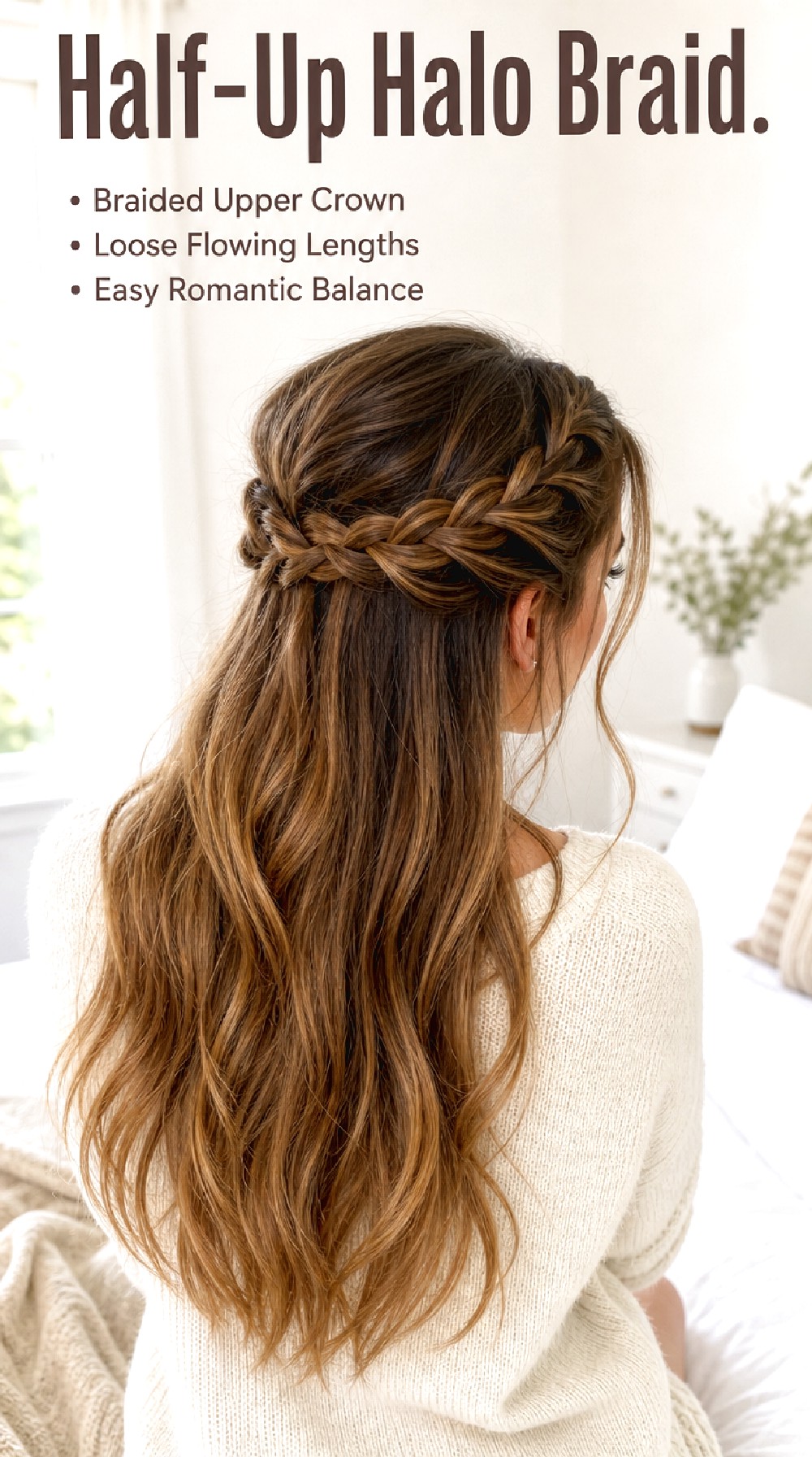 Half-Up Halo Braid