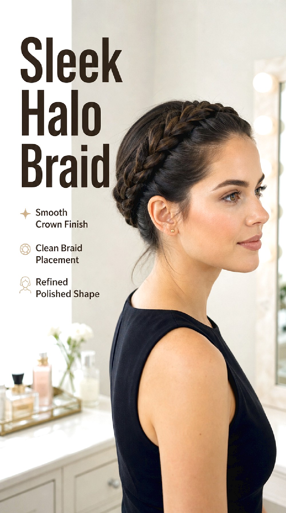 Sleek Halo Braid