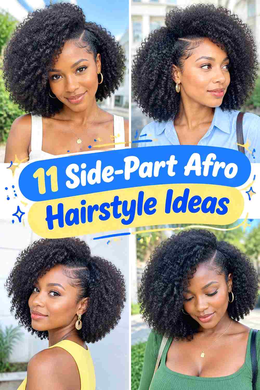 11 Side-Part Afro Hairstyle Ideas