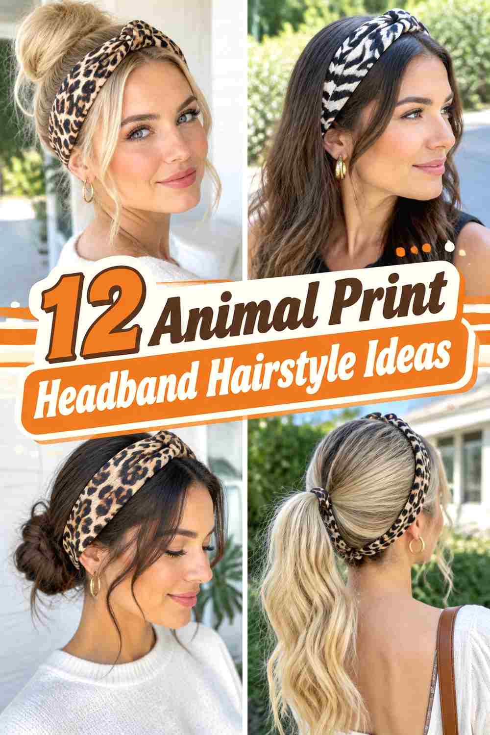 12 Animal Print Headband Hairstyle Ideas