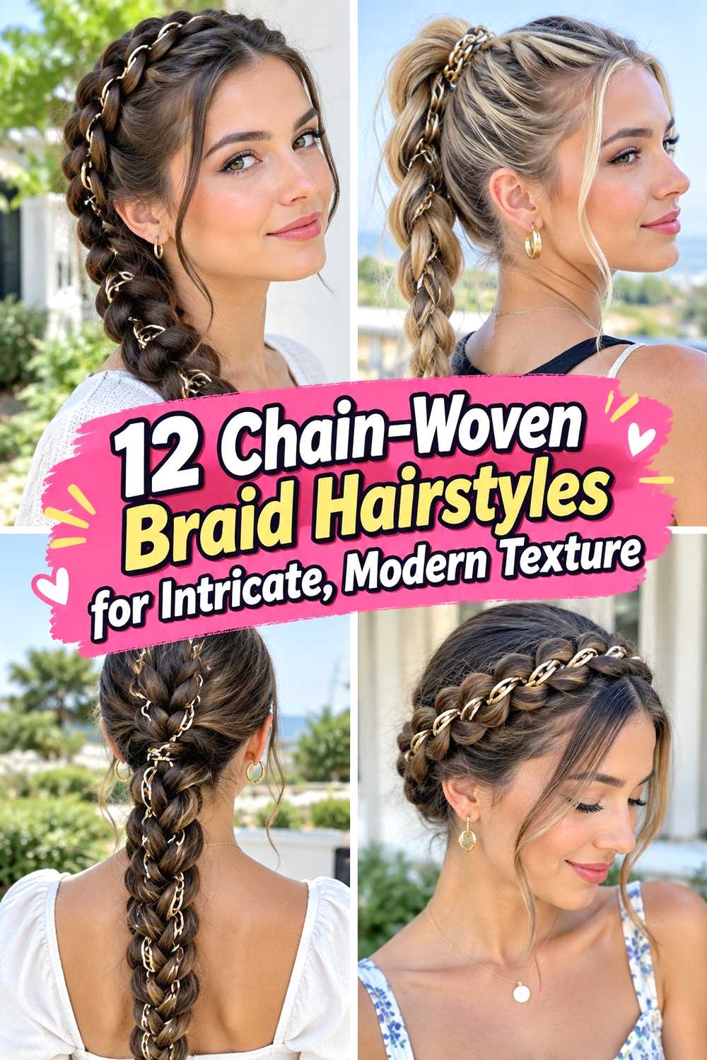 12 Chain-Woven Braid Hairstyles for Intricate, Modern Texture