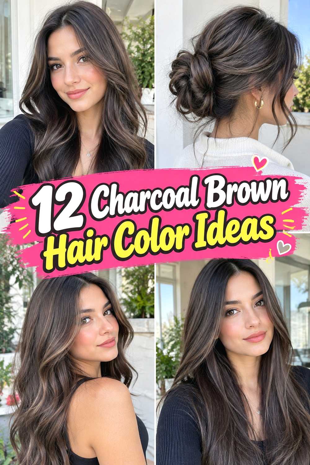 12 Charcoal Brown Hair Color Ideas