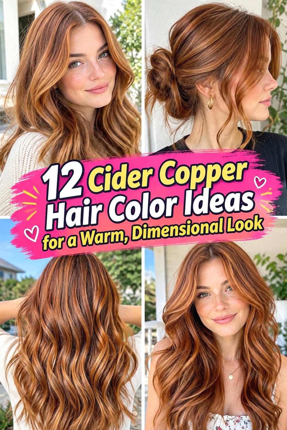 12 Cider Copper Hair Color Ideas for a Warm, Dimensional Look
