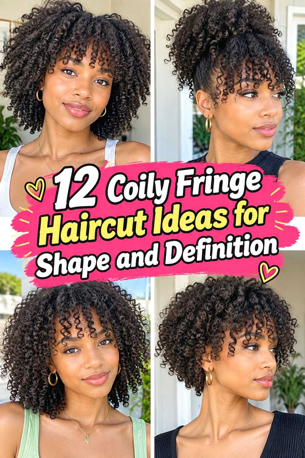 12 Coily Fringe Haircut Ideas for Shape and Definition