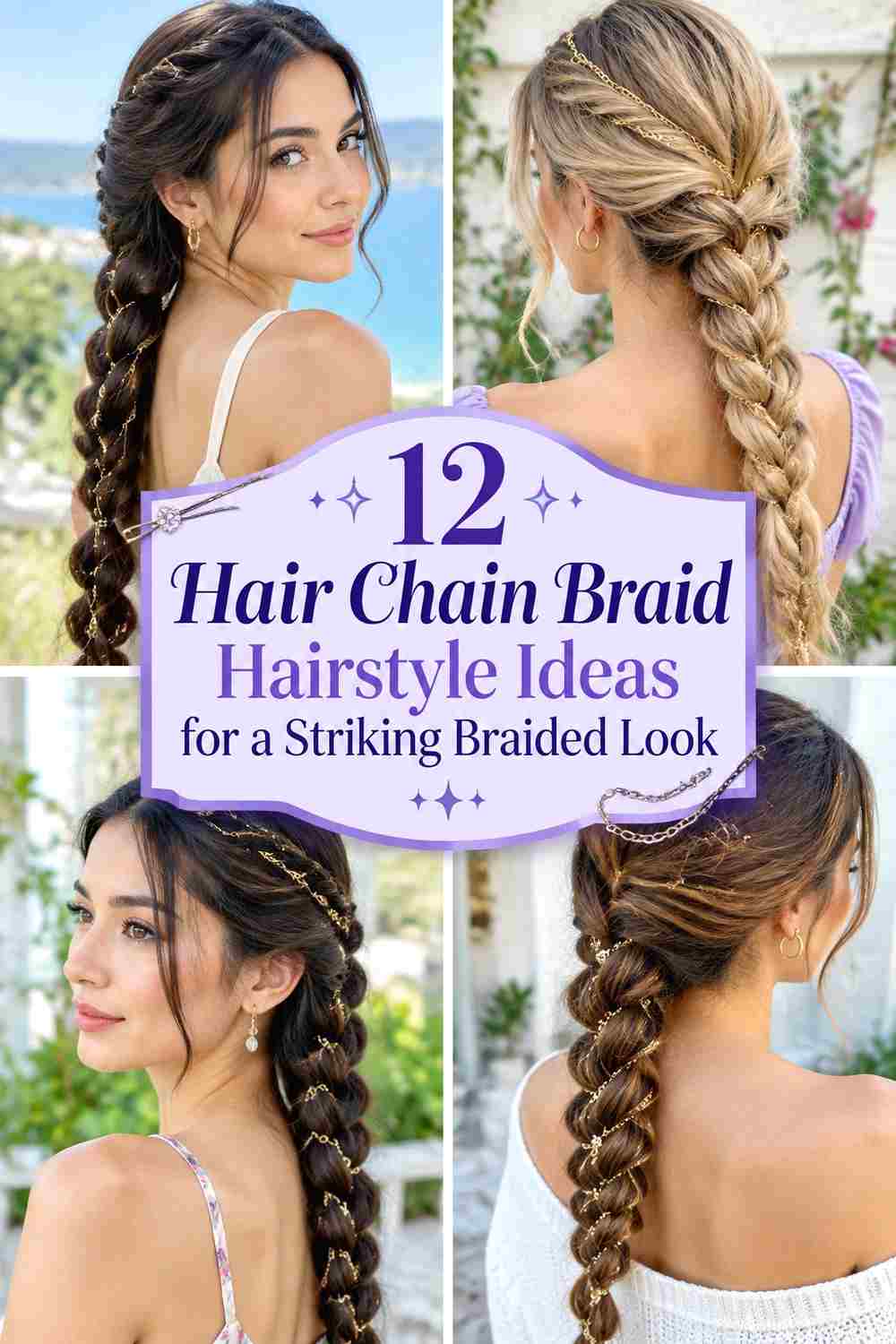12 Hair Chain Braid Hairstyle Ideas for a Striking Braided Look