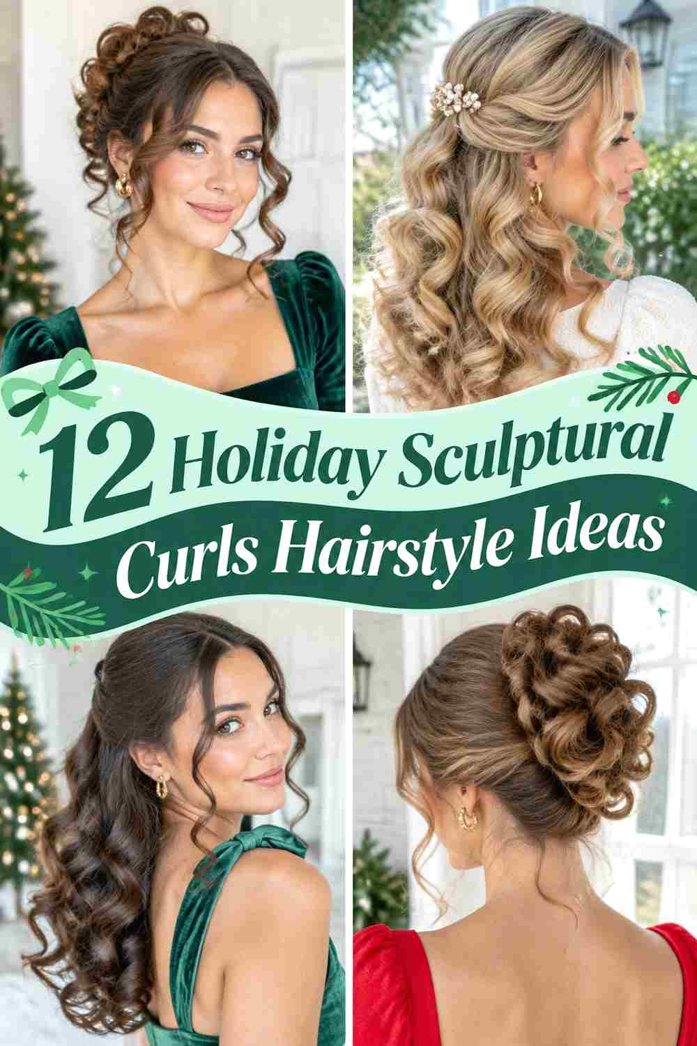 12 Holiday Sculptural Curls Hairstyle Ideas