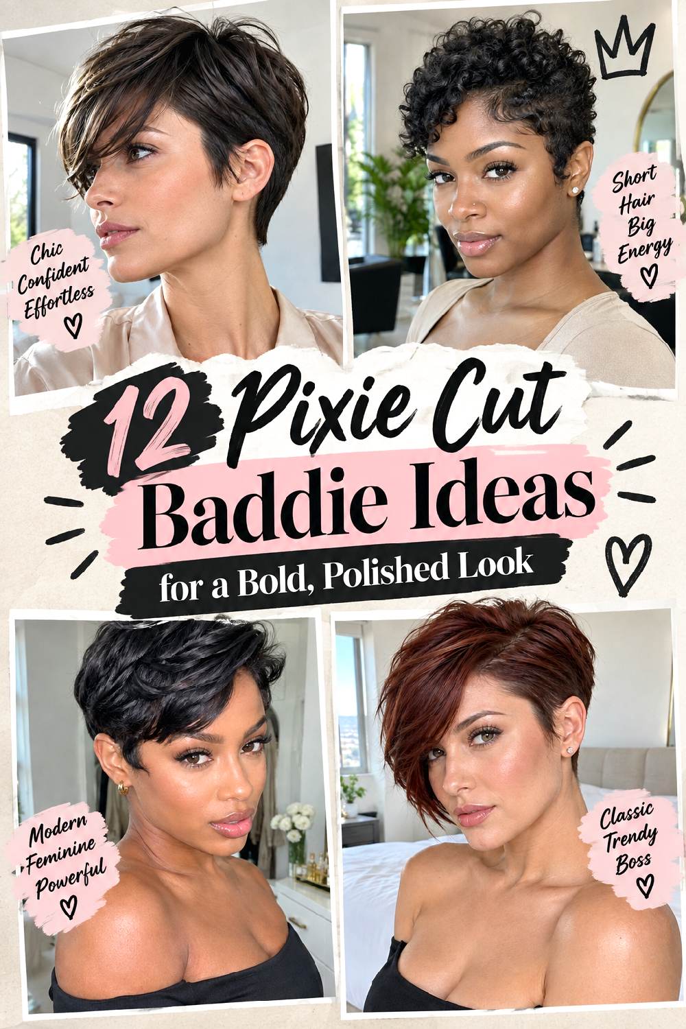 12 Pixie Cut Baddie Ideas for a Bold, Polished Look