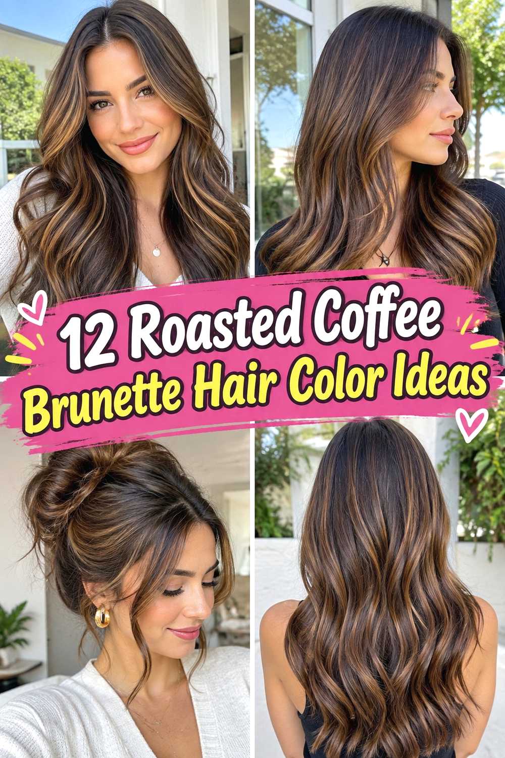 12 Roasted Coffee Brunette Hair Color Ideas