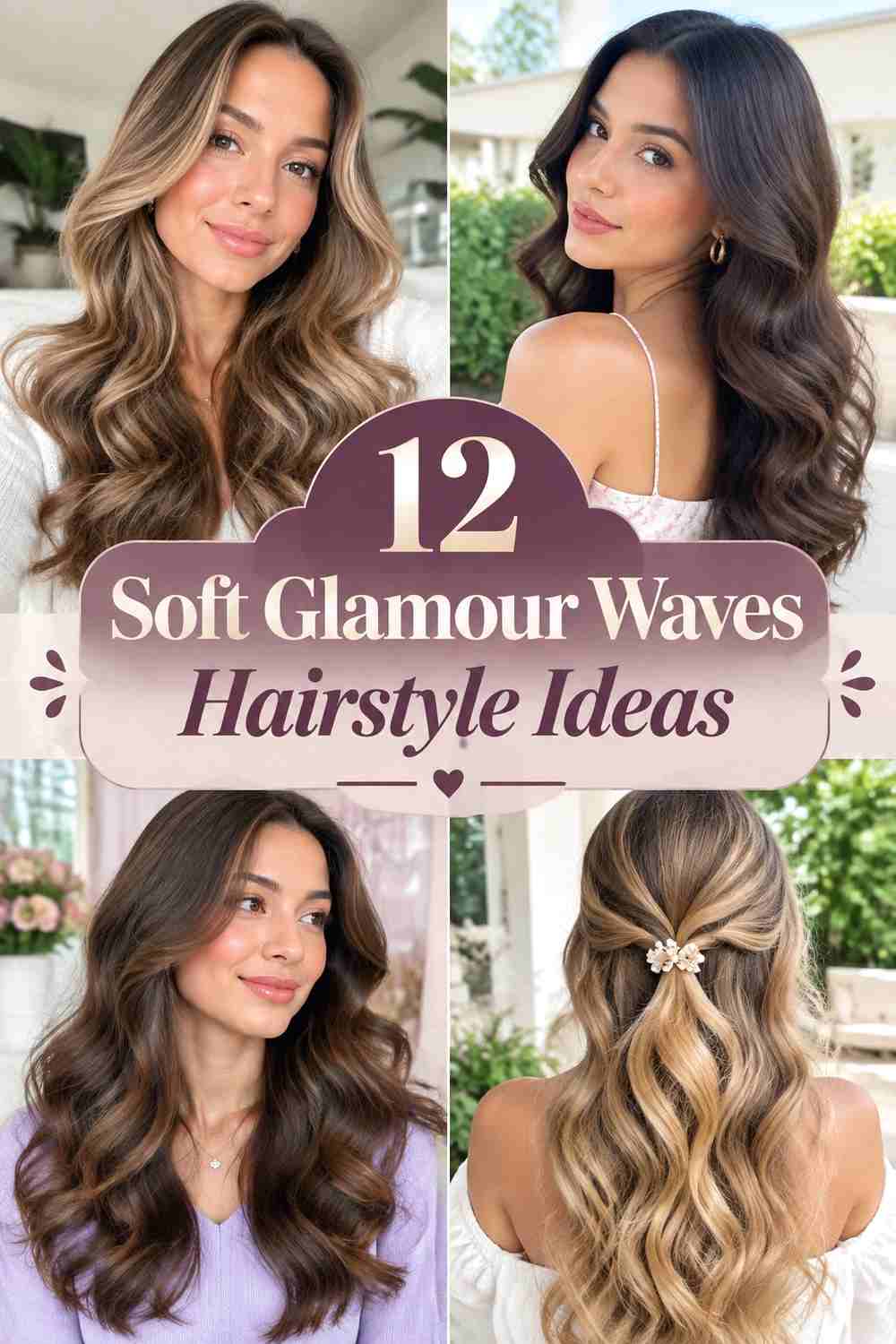 12 Soft Glamour Waves Hairstyle Ideas