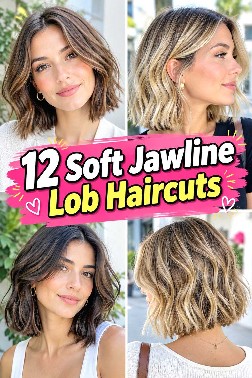 12 Soft Jawline Lob Haircuts