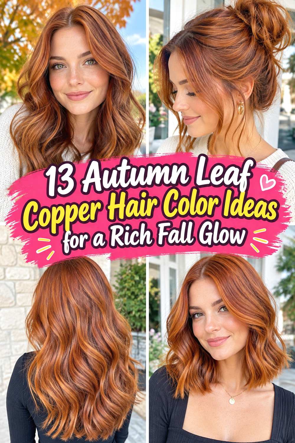 13 Autumn Leaf Copper Hair Color Ideas for a Rich Fall Glow