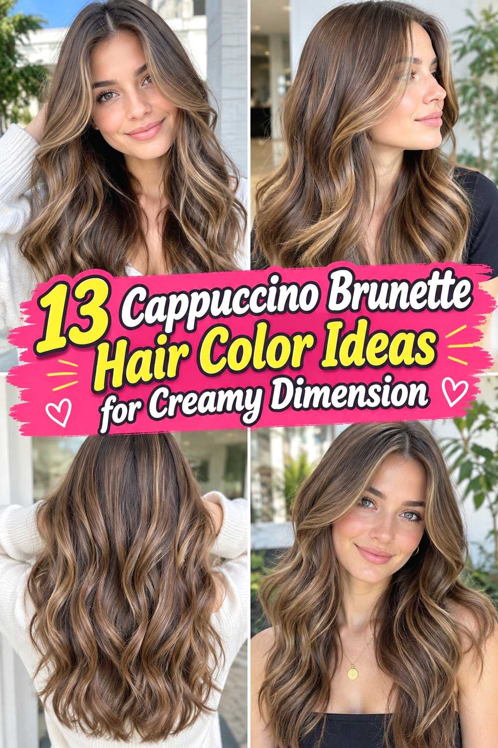 13 Cappuccino Brunette Hair Color Ideas for Creamy Dimension