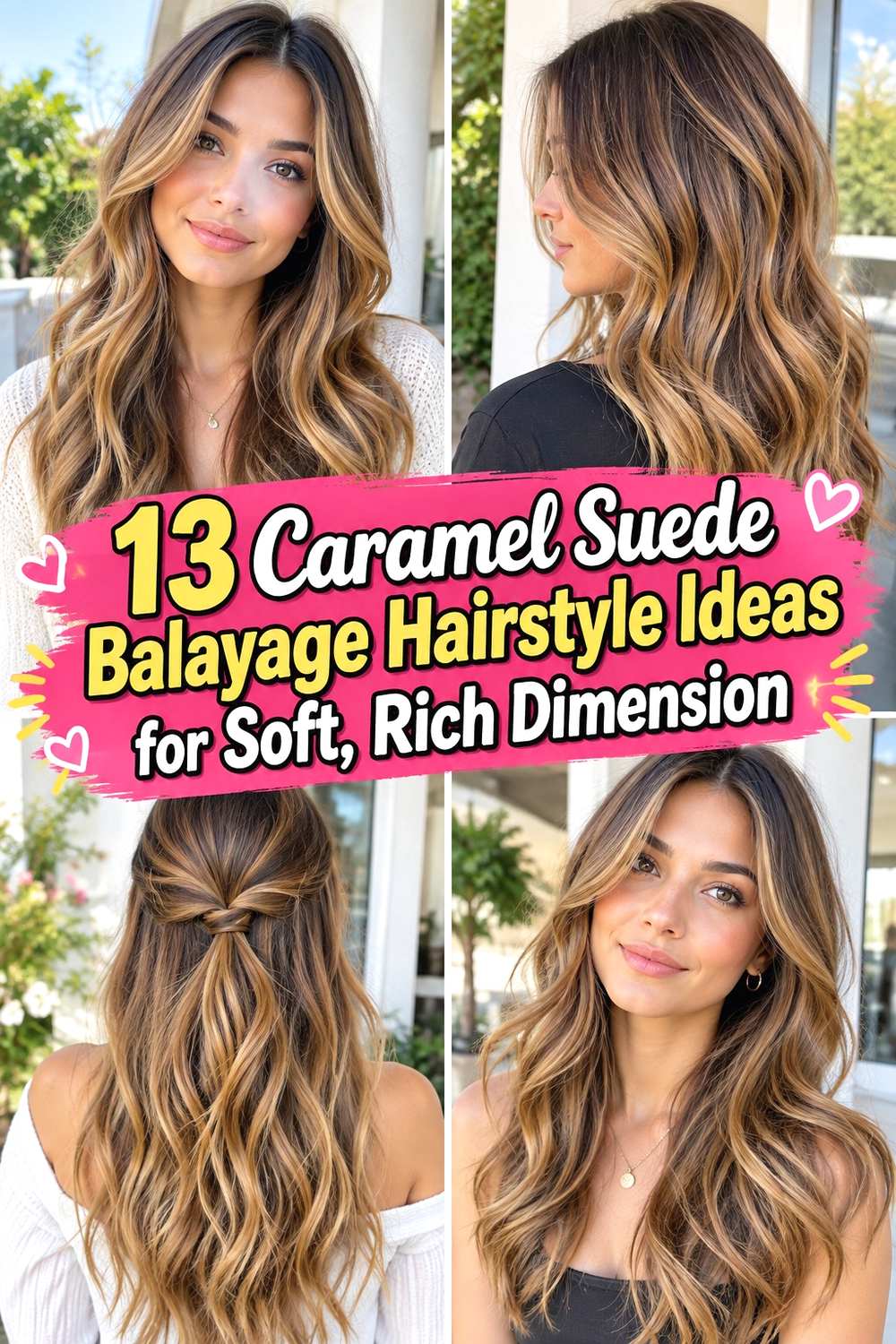 13 Caramel Suede Balayage Hairstyle Ideas for Soft, Rich Dimension