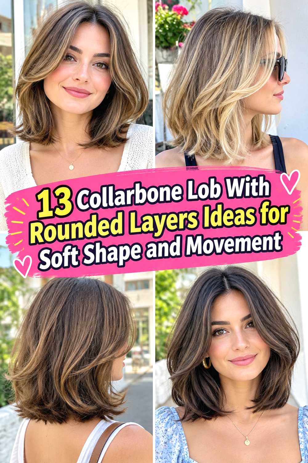 13 Collarbone Lob With Rounded Layers Ideas for Soft Shape and Movement