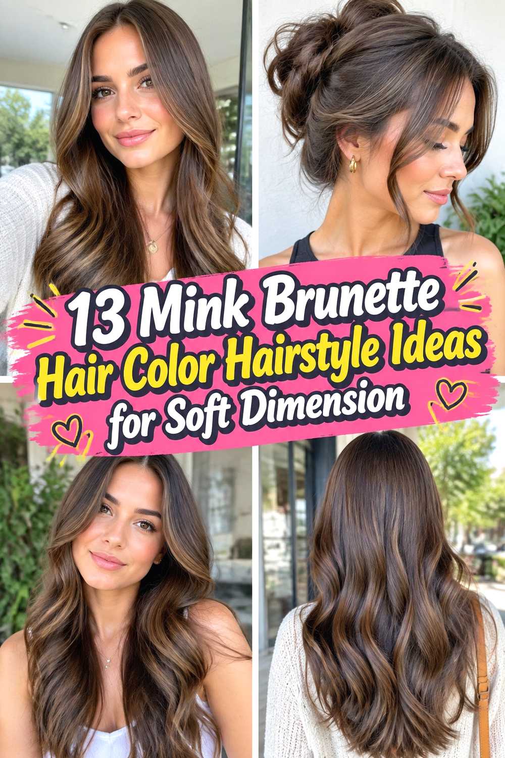 13 Mink Brunette Hair Color Hairstyle Ideas for Soft Dimension