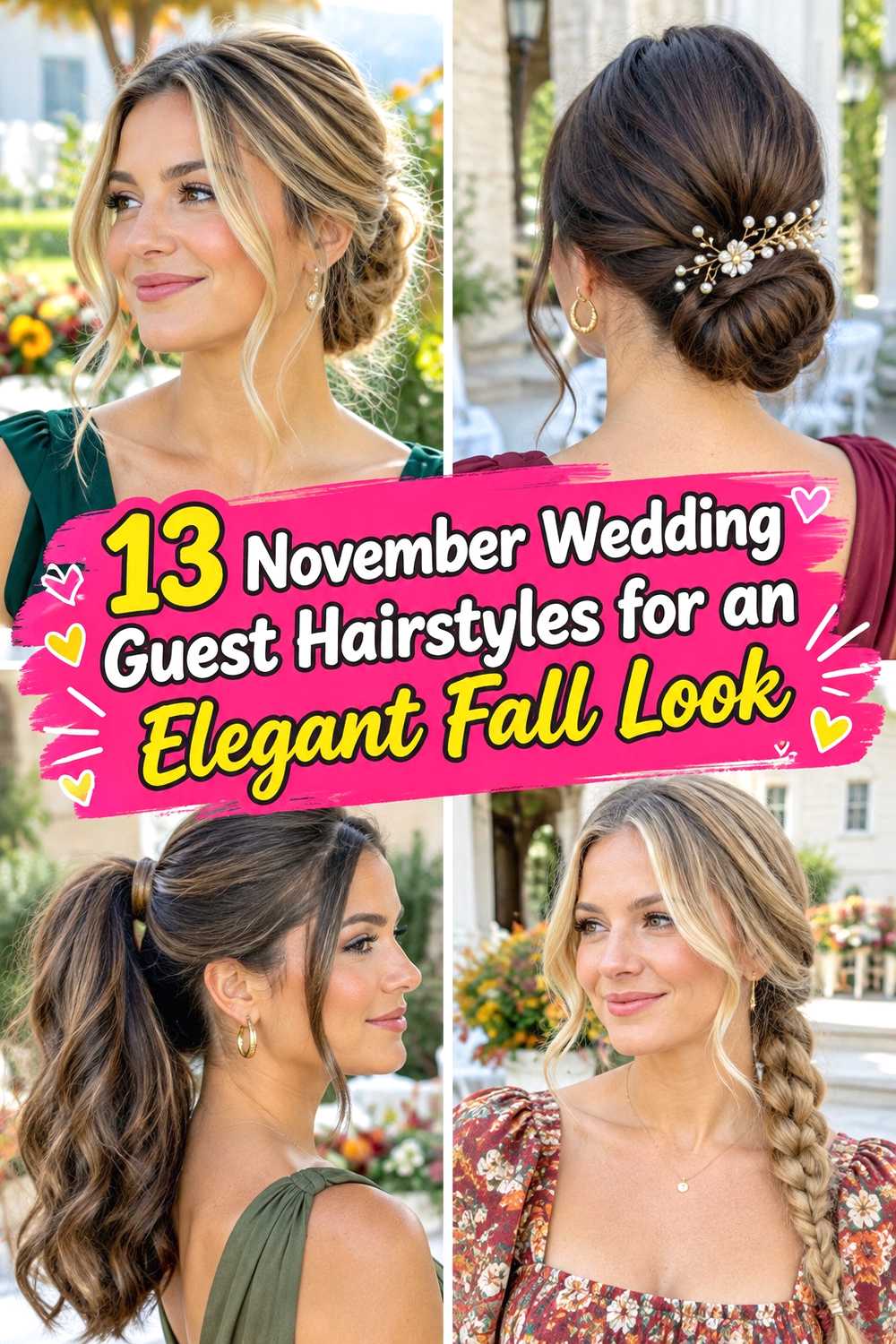 13 November Wedding Guest Hairstyles for an Elegant Fall Look