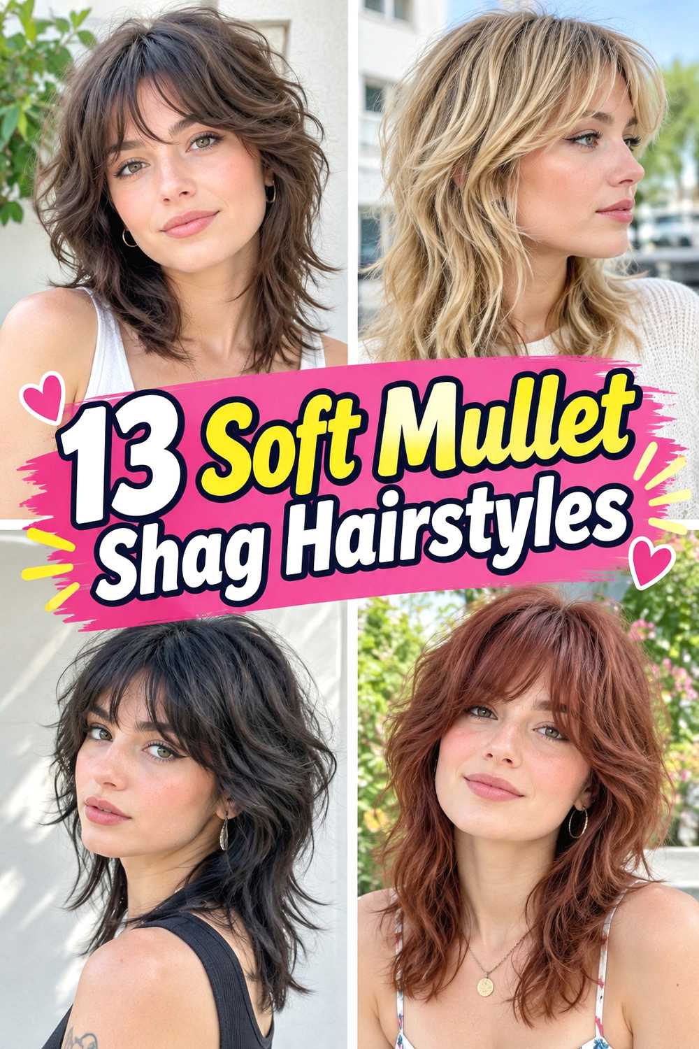 13 Soft Mullet Shag Hairstyles