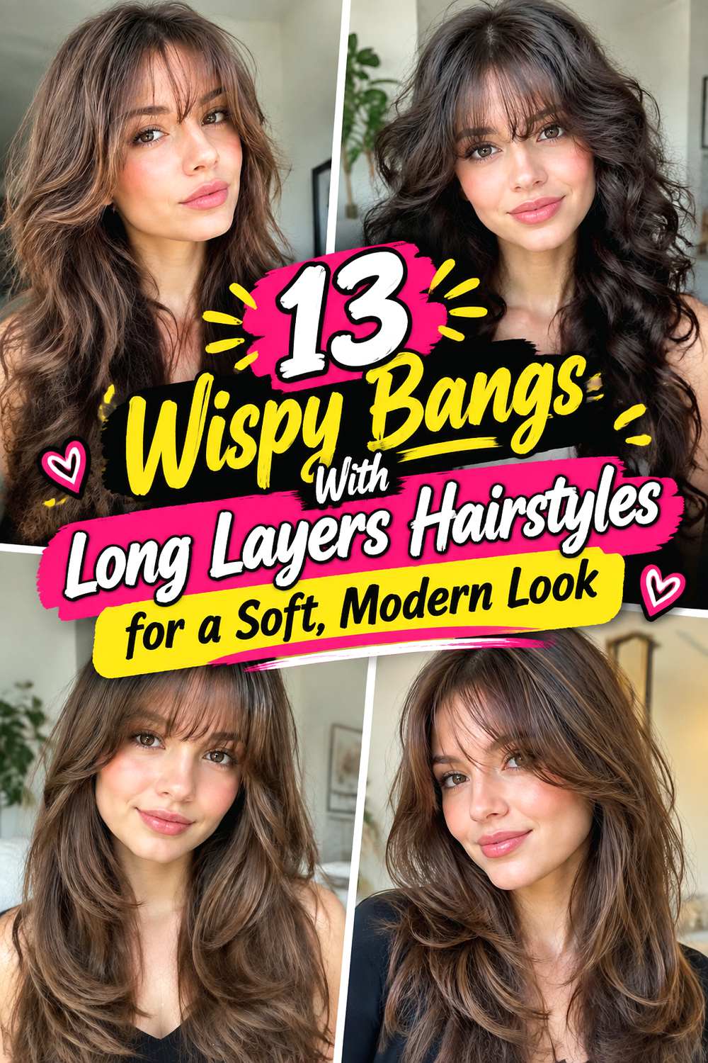 13 Wispy Bangs With Long Layers Hairstyles for a Soft, Modern Look