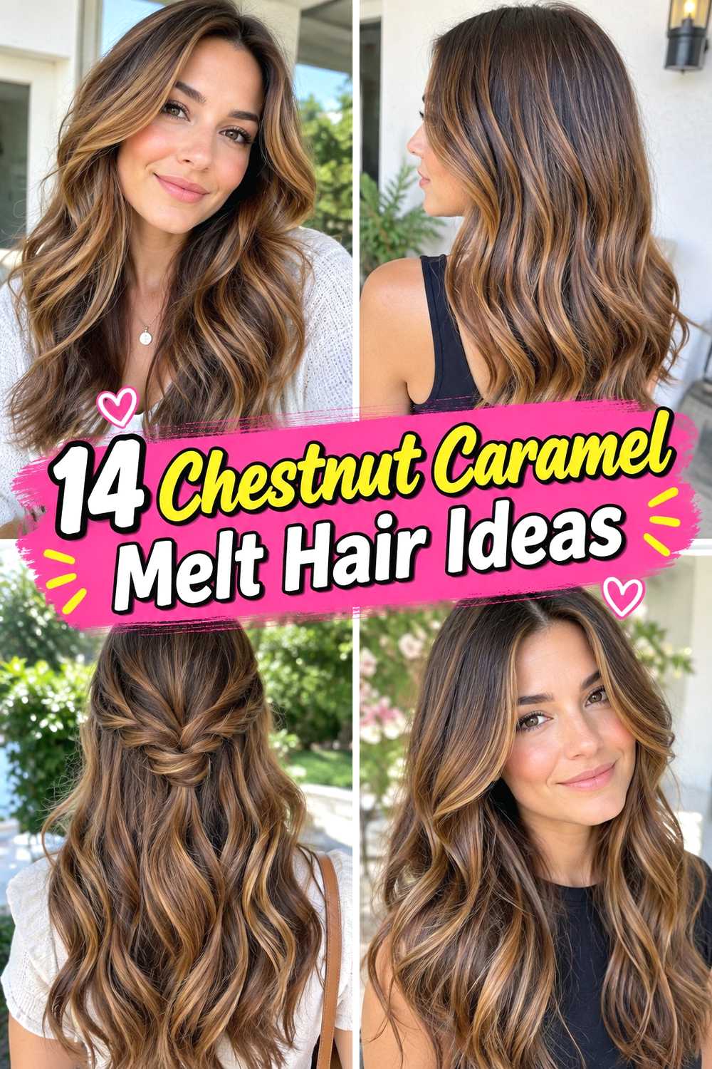 14 Chestnut Caramel Melt Hair Ideas