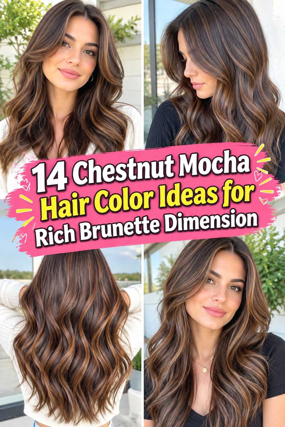 14 Chestnut Mocha Hair Color Ideas for Rich Brunette Dimension