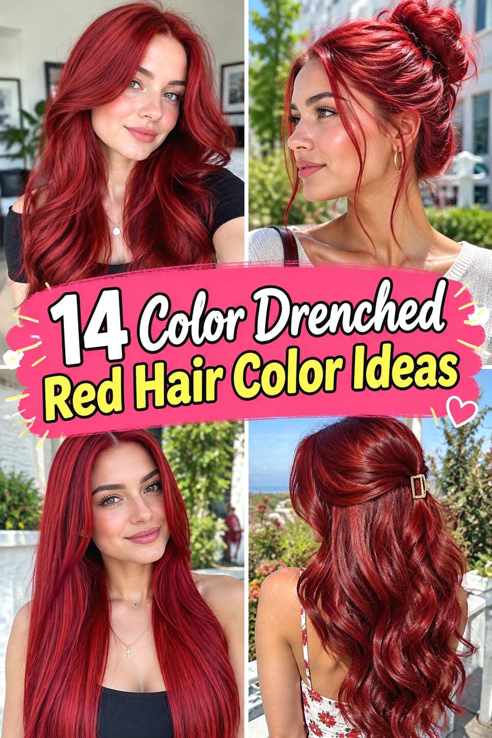14 Color Drenched Red Hair Color Ideas