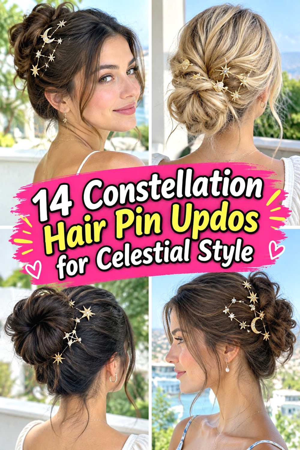 14 Constellation Hair Pin Updos for Celestial Style