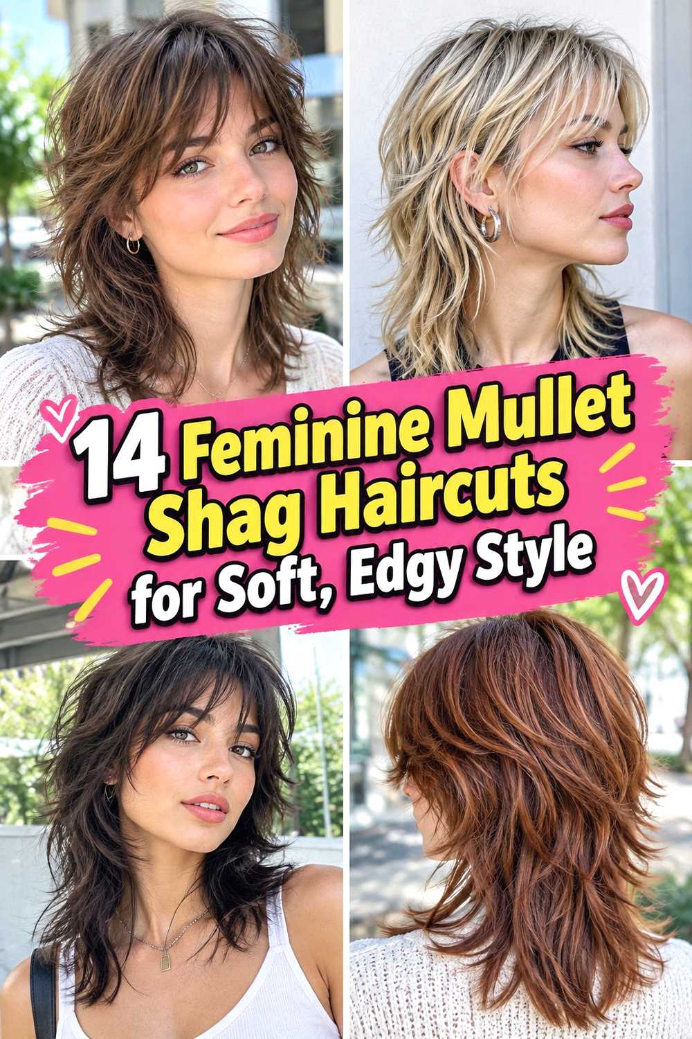 14 Feminine Mullet Shag Haircuts for Soft, Edgy Style