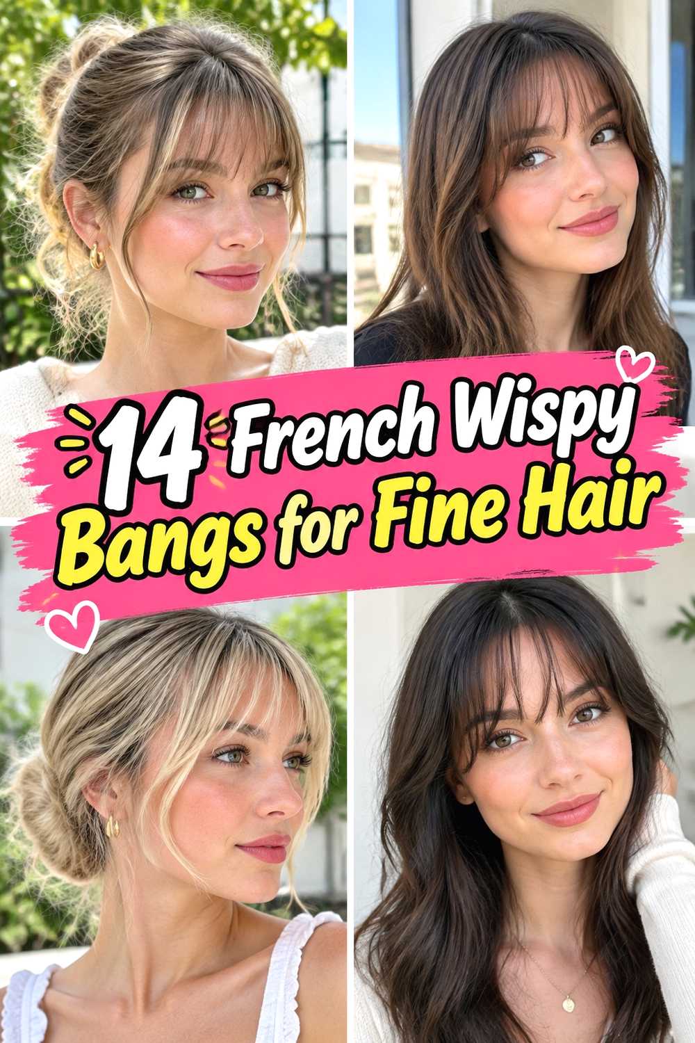 14 French Wispy Bangs for Fine Hair