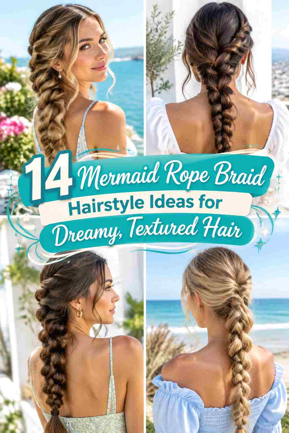 14 Mermaid Rope Braid Hairstyle Ideas for Dreamy, Textured Hair