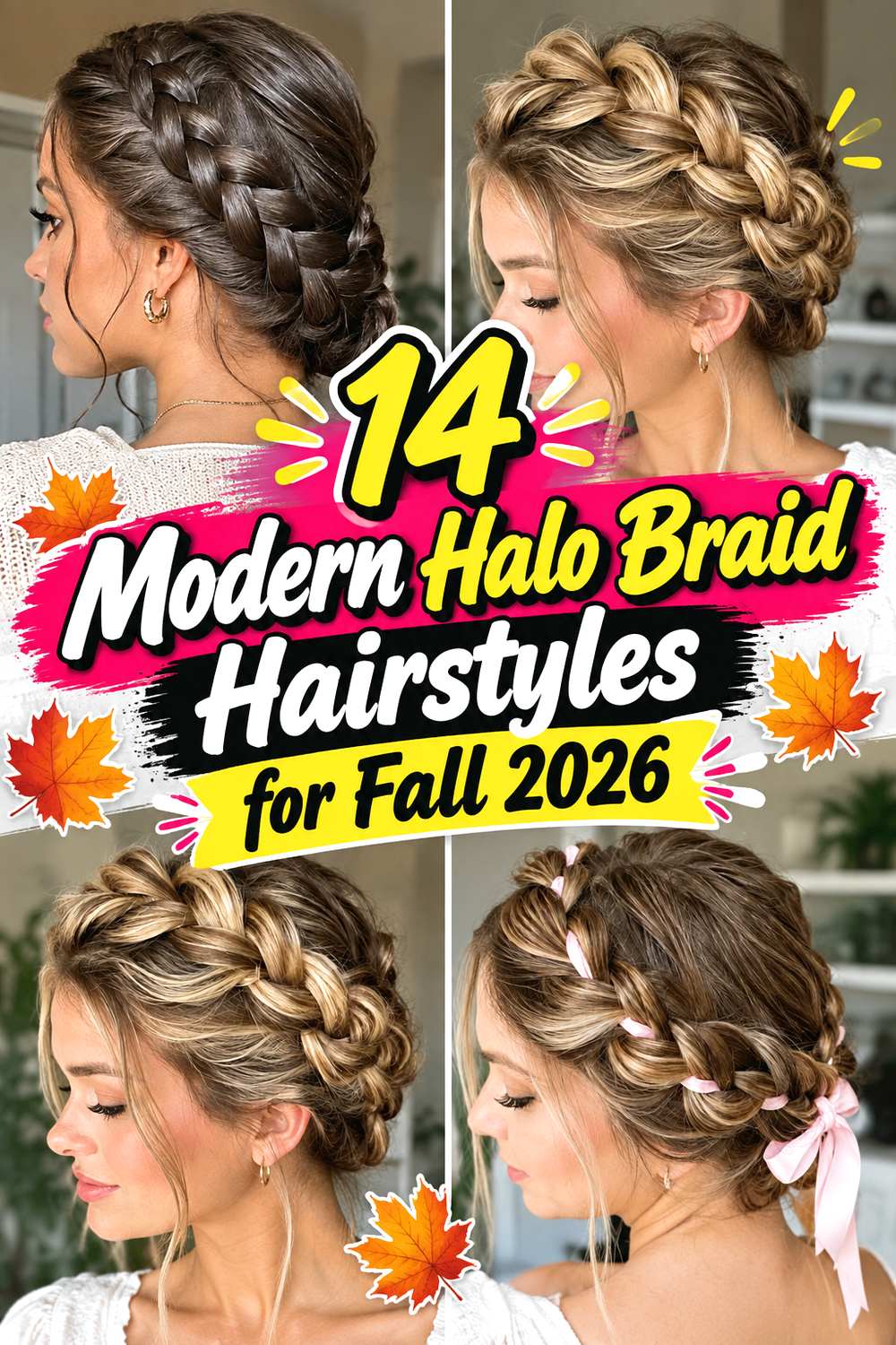 14 Modern Halo Braid Hairstyles for Fall 2026
