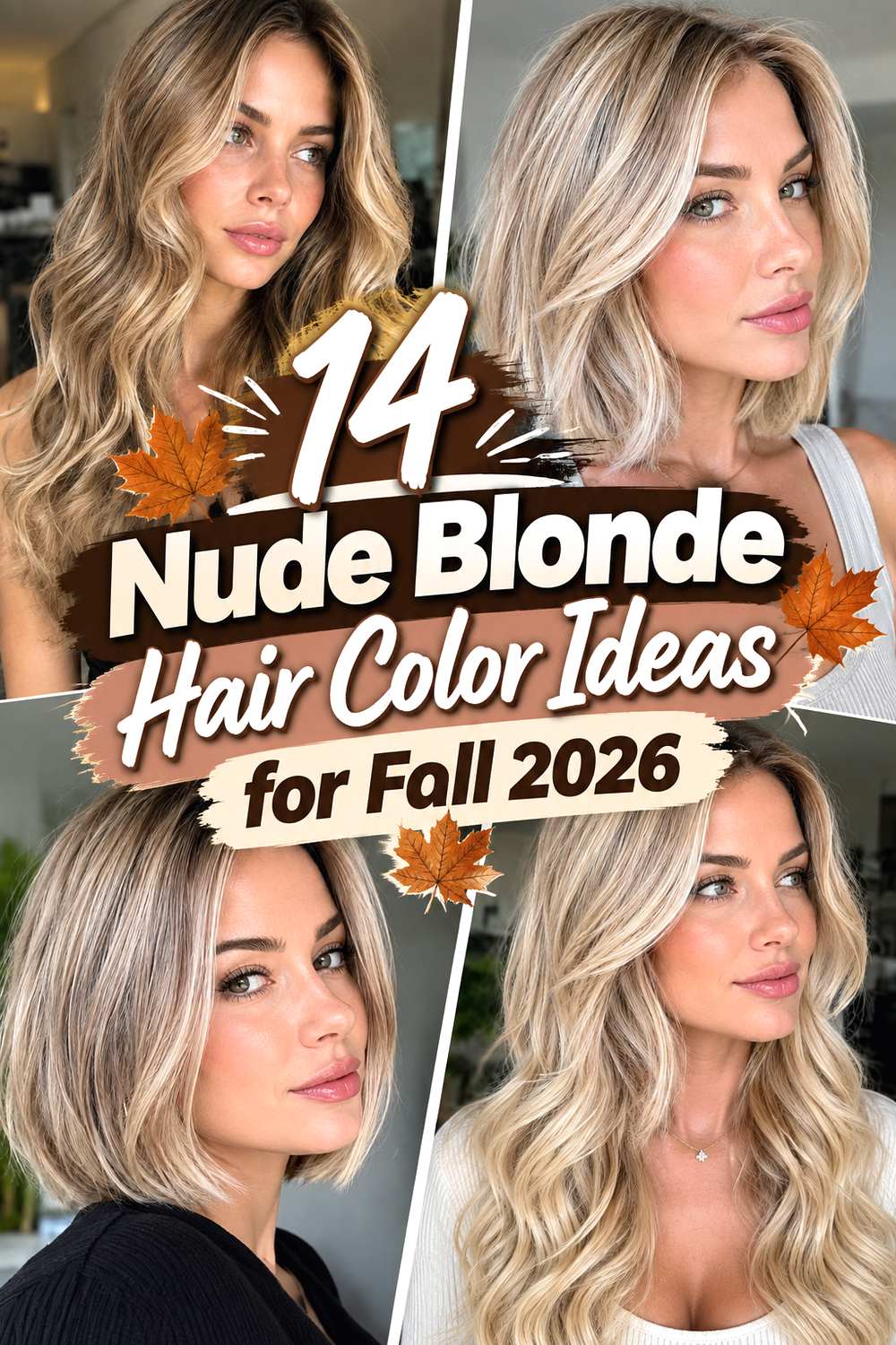 14 Nude Blonde Hair Color Ideas for Fall 2026