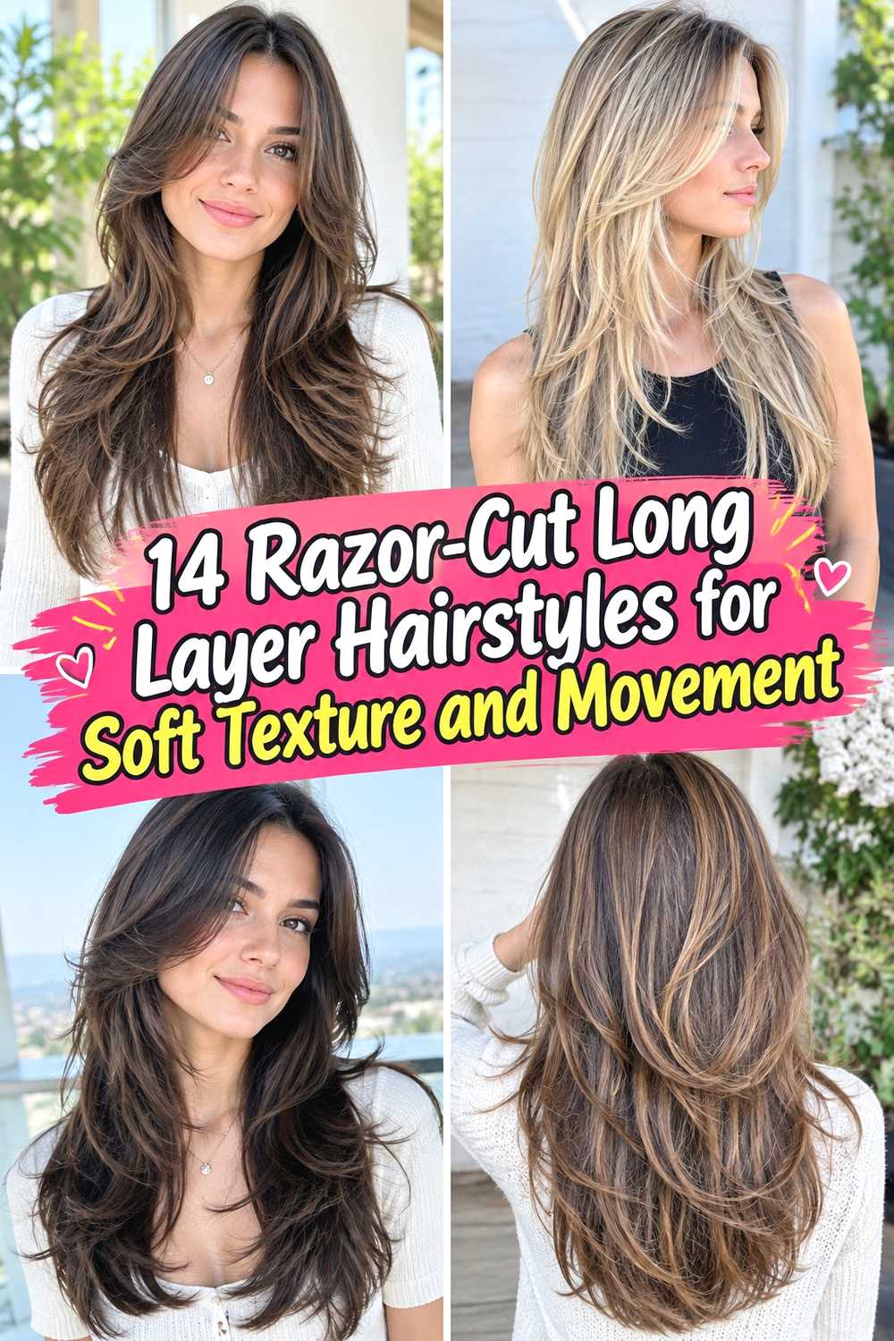 14 Razor-Cut Long Layer Hairstyles for Soft Texture and Movement