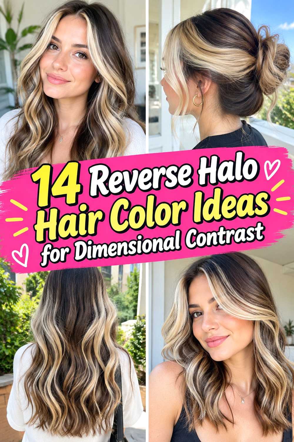 14 Reverse Halo Hair Color Ideas for Dimensional Contrast
