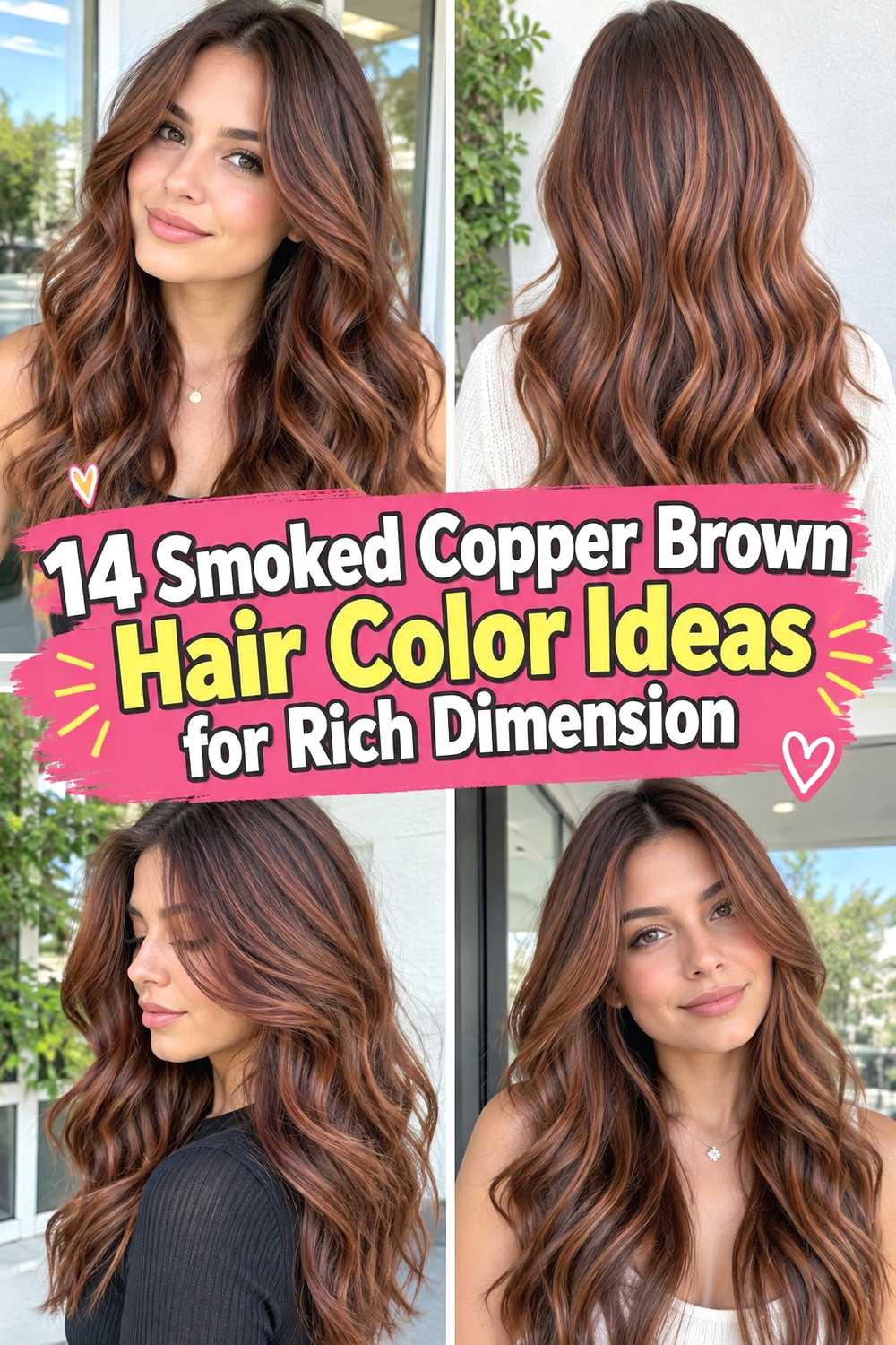 14 Smoked Copper Brown Hair Color Ideas for Rich Dimension