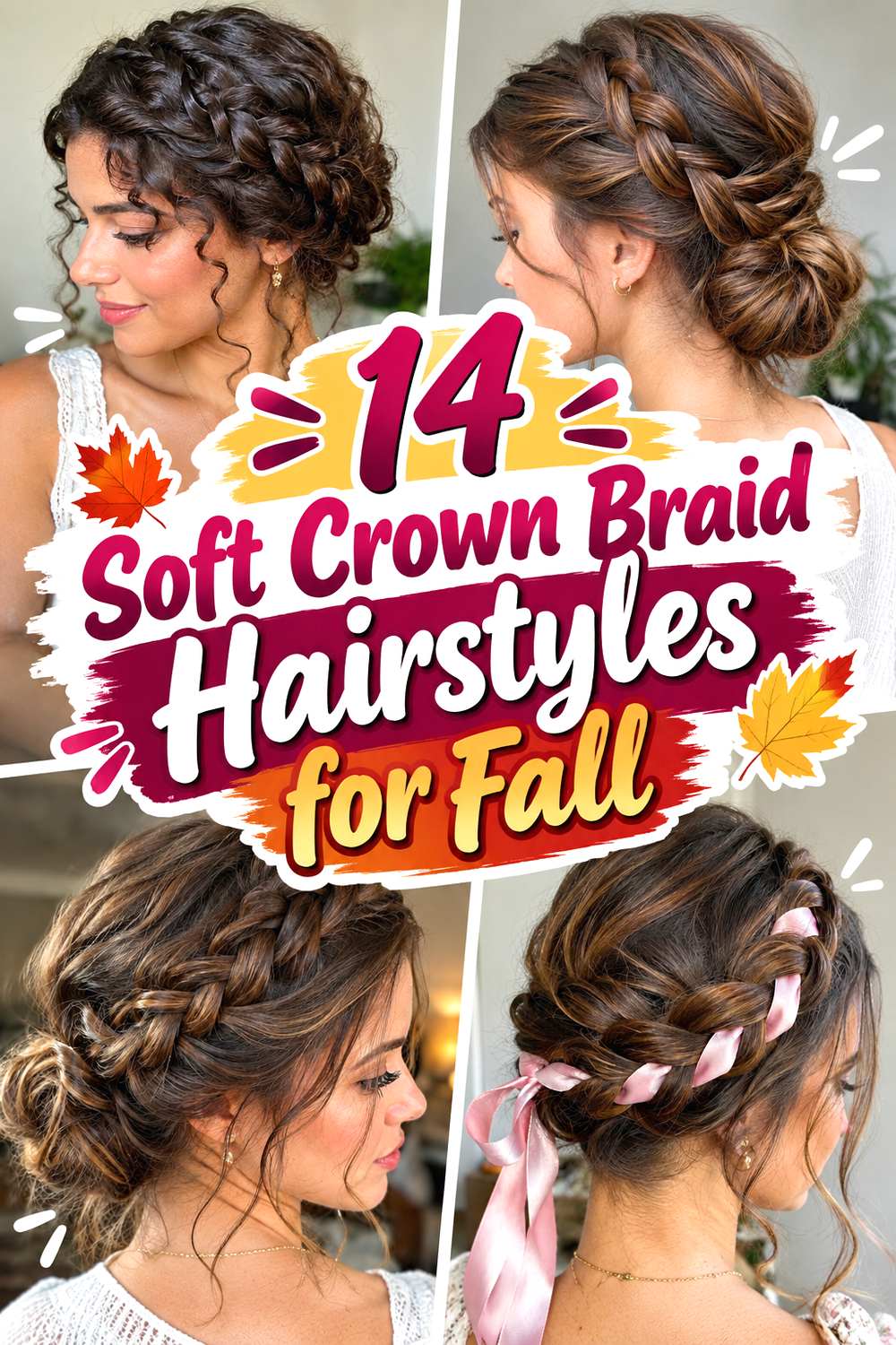 14 Soft Crown Braid Hairstyles for Fall