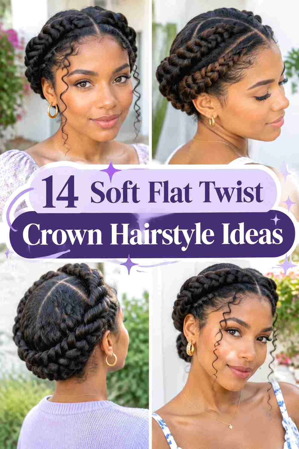 14 Soft Flat Twist Crown Hairstyle Ideas