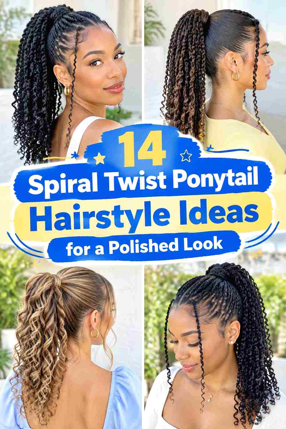 14 Spiral Twist Ponytail Hairstyle Ideas for a Polished Look