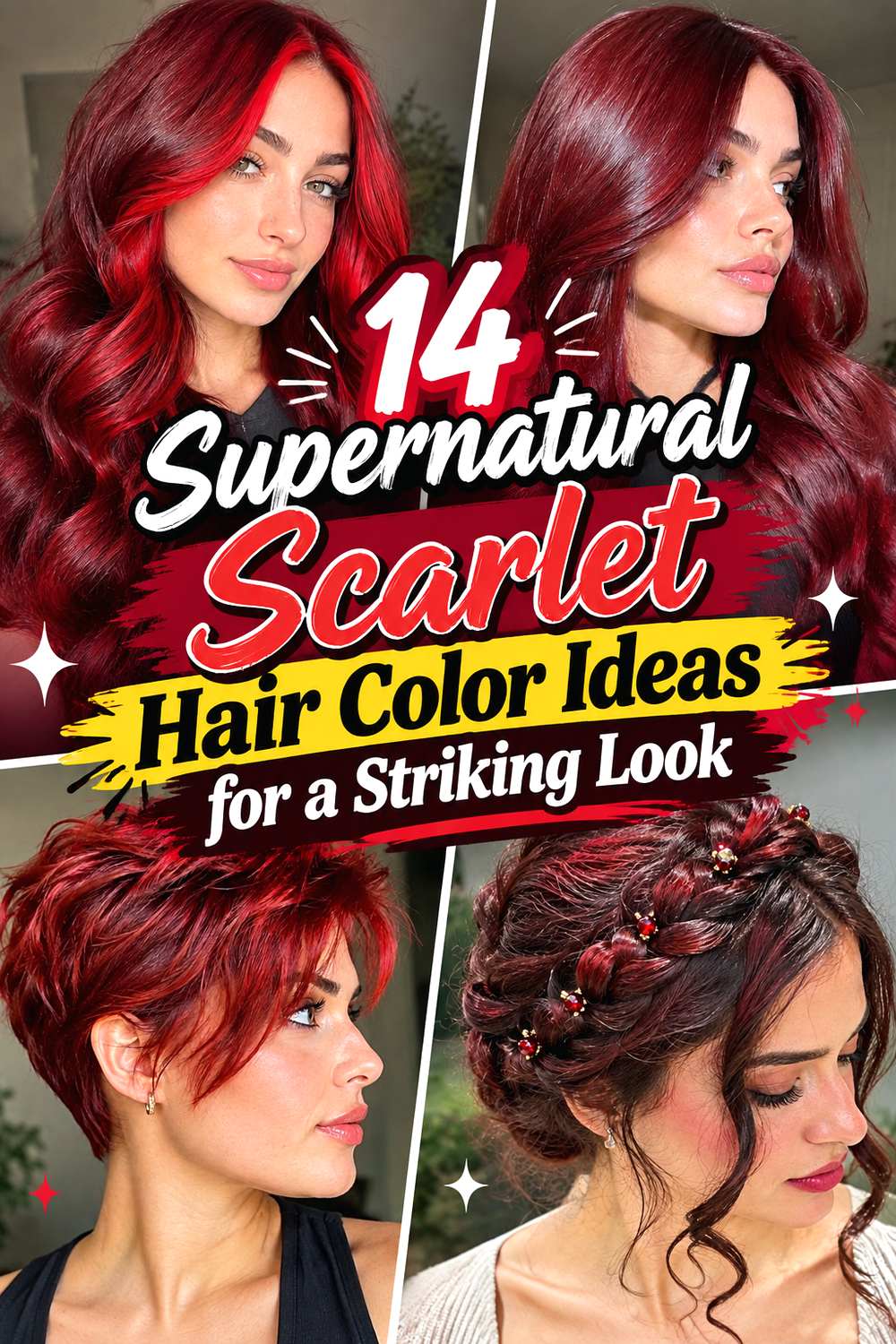 14 Supernatural Scarlet Hair Color Ideas for a Striking Look