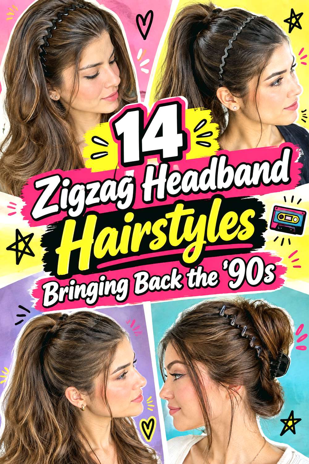 14 Zigzag Headband Hairstyles Bringing Back the ’90s