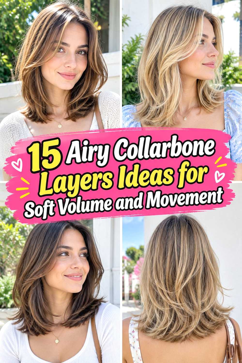 15 Airy Collarbone Layers Ideas for Soft Volume and Movement