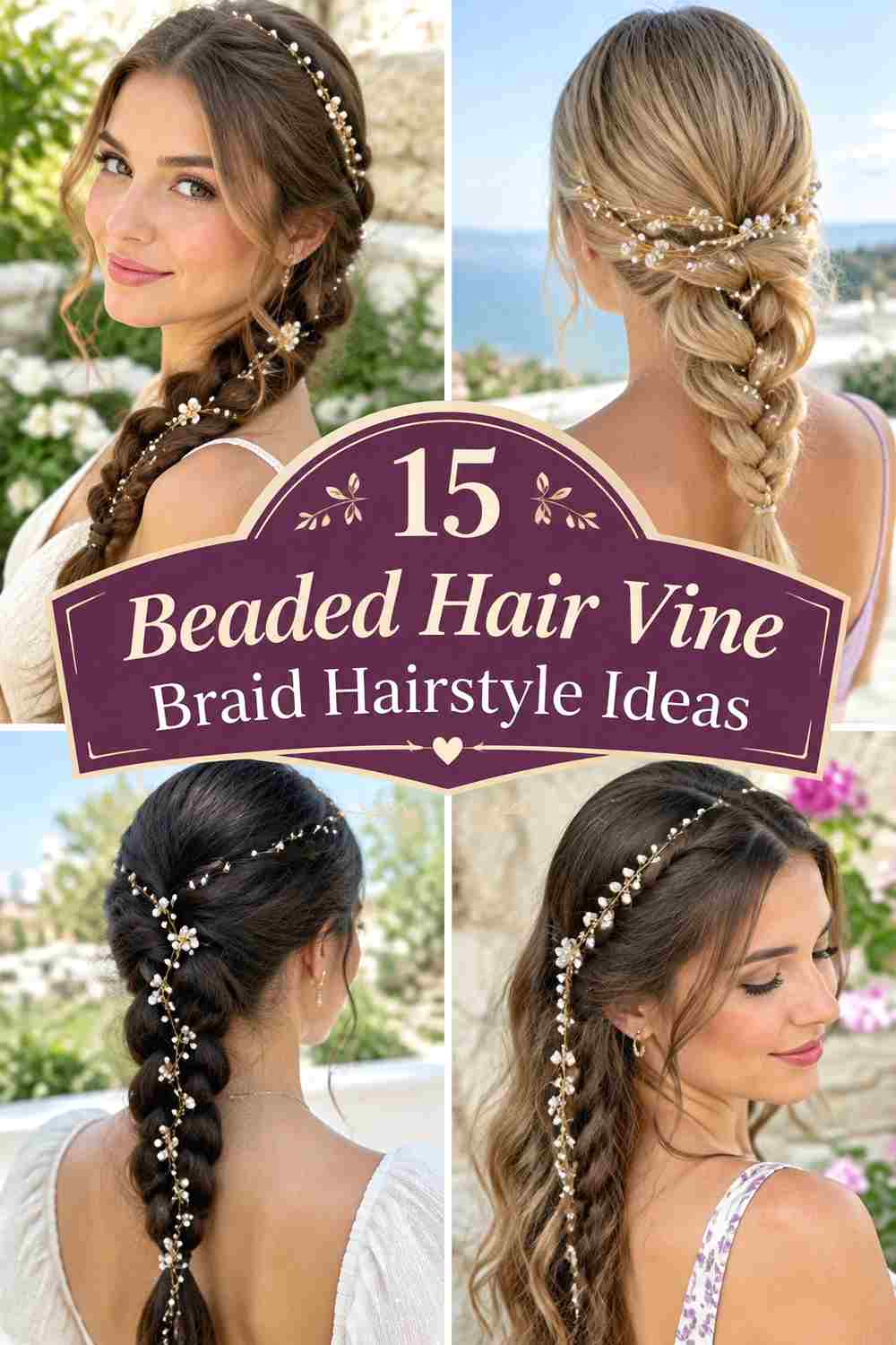 15 Beaded Hair Vine Braid Hairstyle Ideas