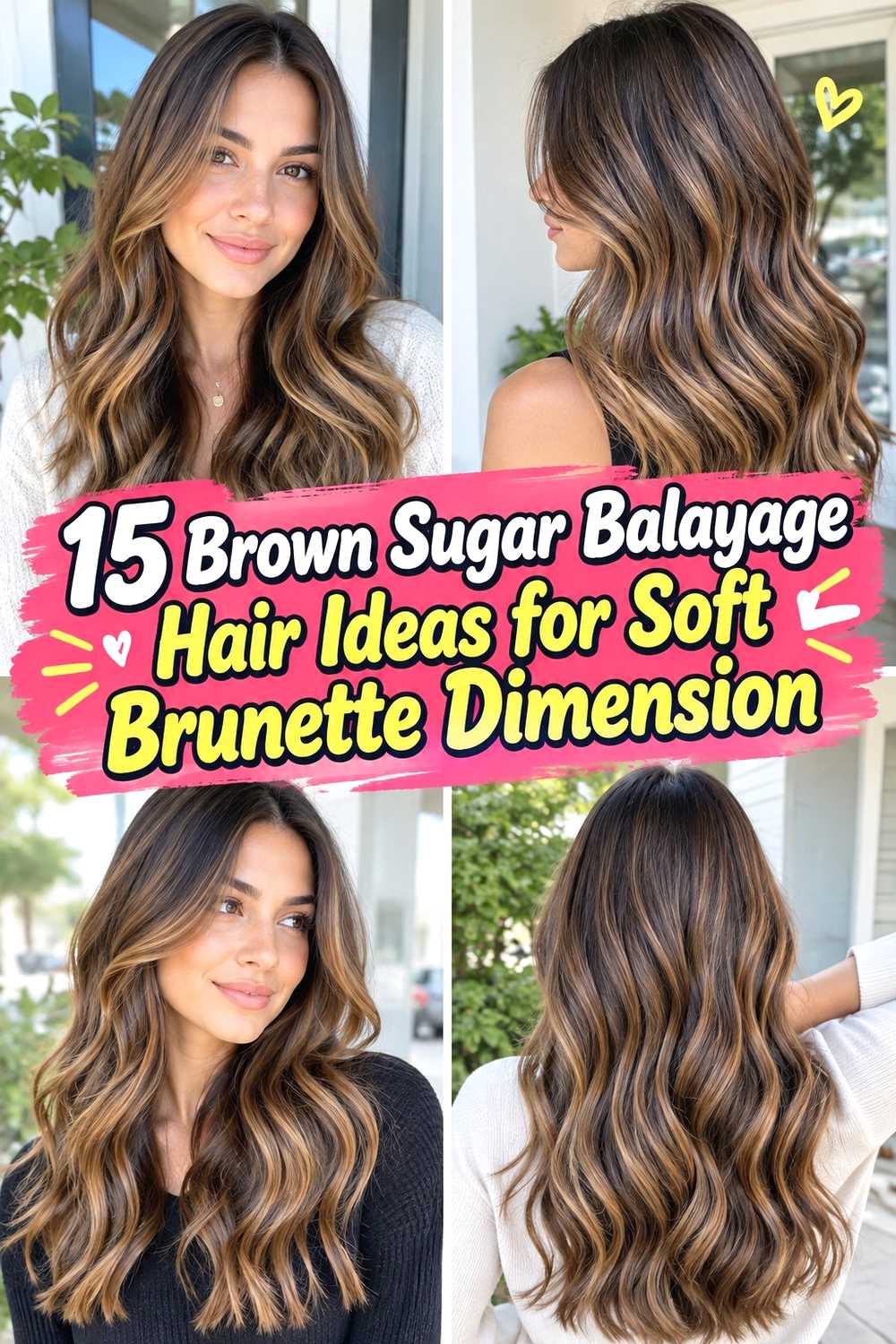 15 Brown Sugar Balayage Hair Ideas for Soft Brunette Dimension