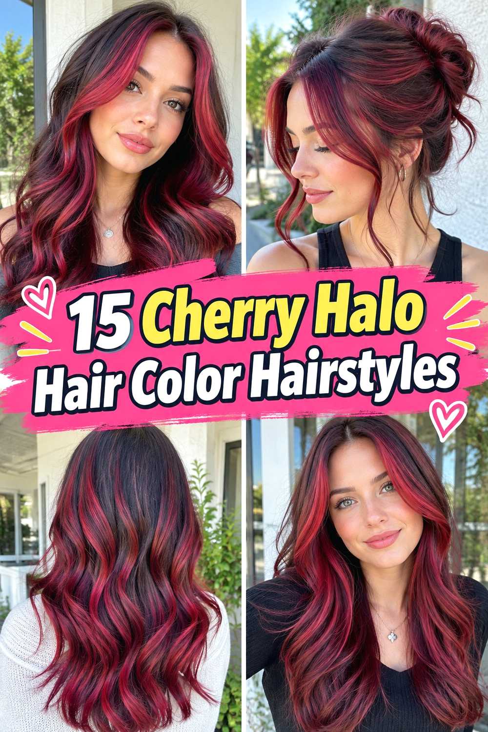 15 Cherry Halo Hair Color Hairstyles
