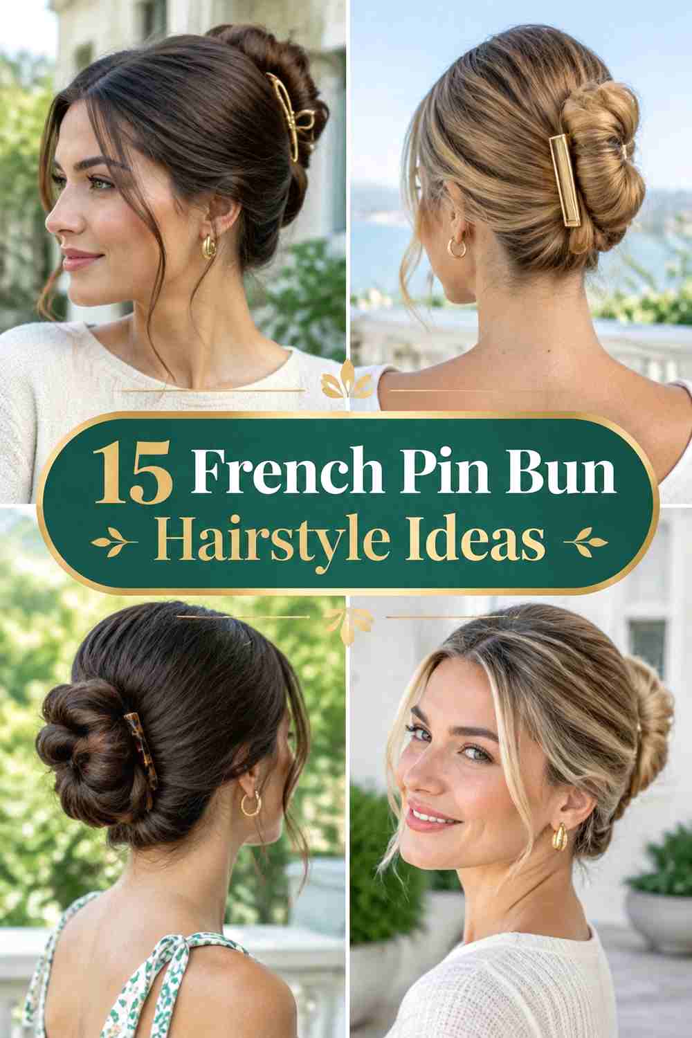 15 French Pin Bun Hairstyle Ideas