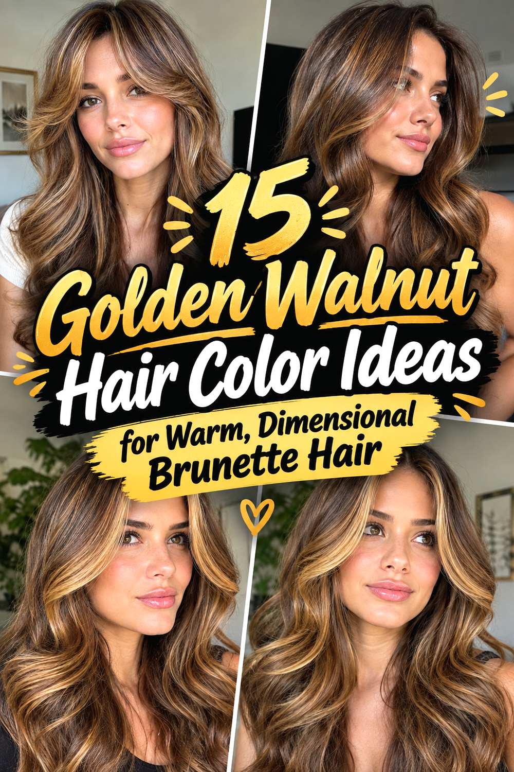 15 Golden Walnut Hair Color Ideas for Warm, Dimensional Brunette Hair